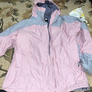 The North Face Girl's Hooded Rain Jacket | XL